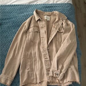 Women's Tan Denim Jacket